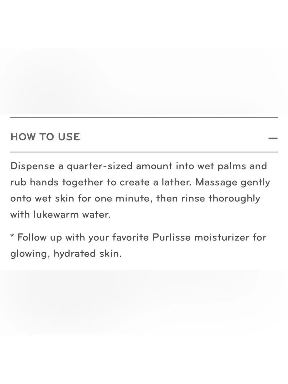 Purlisse Blue Lotus 4 in 1 Cleansing Milk Deluxe Travel Size Sample
